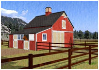 Four-Stall Horse Barn Plans