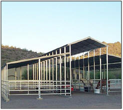 Steel Mare Motels, Open Air Livestock Shelters and Hay Barns from AbsoluteSteelHorse.com