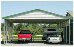 You can find do-it-yourself steel carport building kits in all sizes and styles at AbsoluteRV.com